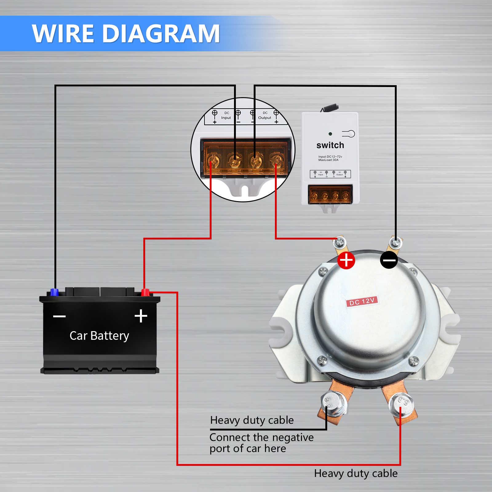Car Wireless Remote Control Battery Disconnect Switch